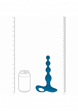 LEVELZ - Remote Control Beaded Vibrating Silicone Anal Plug  - Teal