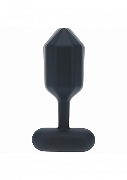 LEVELZ - Hexagonal Vibrating Silicone Anal Plug - Small - Black