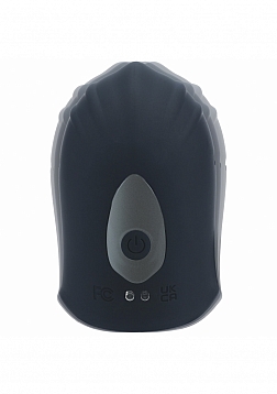 LEVELZ - Adjustable Vibrating Silicone Penis Head Stimulator - Black