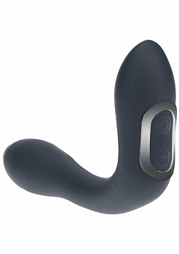 LEVELZ - Vibrating - Heating - Bendable - Tapping Silicone Prostate Stimulator - Black