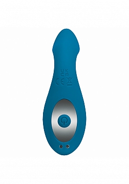 LEVELZ - Vibrating & Rotating Silicone Anal Plug with Ball Stimulator - Teal