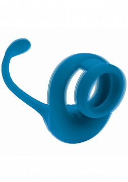 LEVELZ - Dual Motor Silicone Cock Ring with Prostate Stimulator - Teal