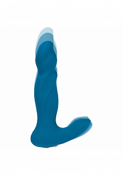 LEVELZ - Vibrating & Thrusting Silicone Prostate Massager - Teal