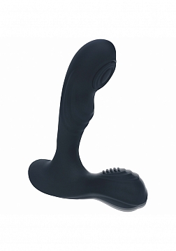 LEVELZ - Vibrating & Tapping Silicone Prostate Massager with Ball Stimulator - Black