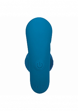 LEVELZ - Remote Control Vibrating Liquid Silicone Anal Plug - Teal