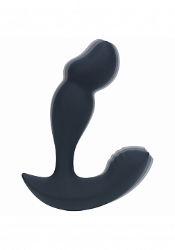 LEVELZ - Dual Motor Remote Control Dual Motor Vibrating Liquid Silicone Prostate Stimulator - Black
