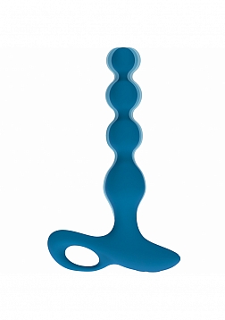 LEVELZ - Remote Control Beaded Vibrating Silicone Anal Plug  - Teal