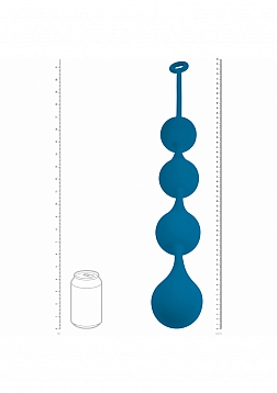 LEVELZ - Waterdrop Silicone Anal Balls - XXL - 60mm - Teal