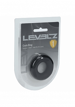 LEVELZ -  Liquid Silicone Cock Ring - S - Black