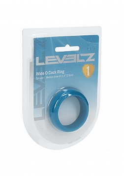 LEVELZ - Wide O Silicone Cock Ring - M - 35mm - Teal