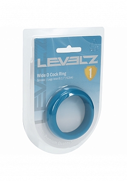 LEVELZ - Wide O Silicone Cock Ring - L - 42mm - Teal