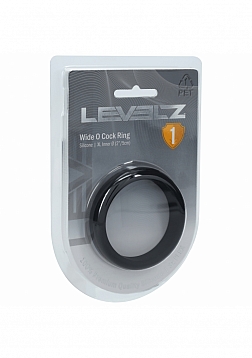 LEVELZ - Wide O Silicone Cock Ring - XL - 50mm - Black