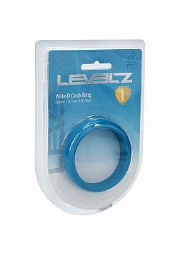 LEVELZ - Wide O Silicone Cock Ring - XL - 50mm - Teal