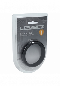LEVELZ - Wide O Silicone Cock Ring - XXL - 55mm - Black