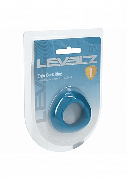 LEVELZ - Ergo Liquid Silicone  Cock Ring - Teal