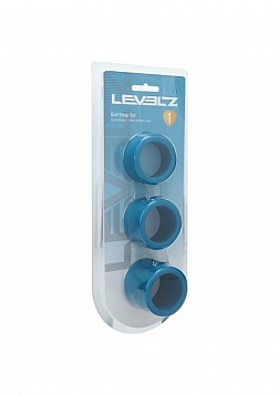 LEVELZ - Liquid Silicone Ball Strap Set of 3 (S,M,L) 34mm - Teal