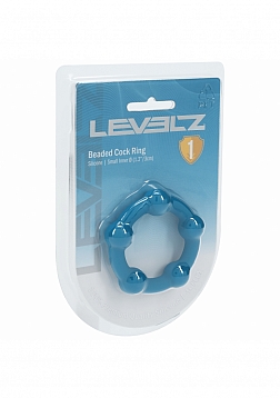 LEVELZ - Beaded Silicone Cock Ring - S - 30mm   - Teal