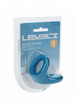 LEVELZ - Double O Silicone Cock Ring - S  - Teal
