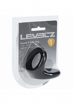 LEVELZ - Double O Silicone Cock Ring - M - Black