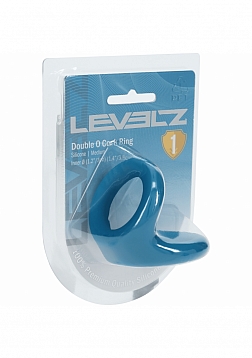 LEVELZ - Double O Silicone Cock Ring - M - Teal