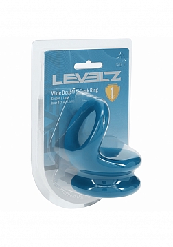 LEVELZ - Wide Double O Silicone Cock Ring - L - Teal
