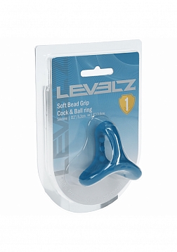 LEVELZ - Soft Bead Grip Silicone Cock & Ball Ring - Teal