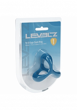 LEVELZ - Tri O Ergo Silicone Cock Ring - Teal