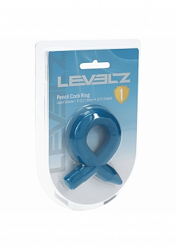 LEVELZ - Pencil Liquid Silicone Cock Ring - Teal