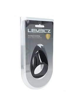 LEVELZ - Teardrop Silicone Cock Ring - Black