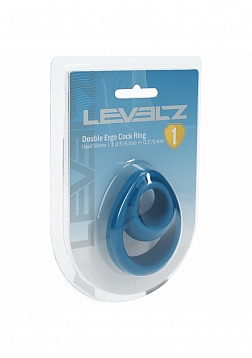 LEVELZ - Double Ergo Silicone Cock Ring - Teal