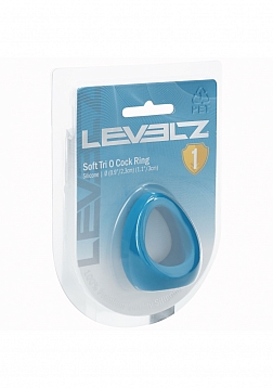 LEVELZ - Soft Tri O Silicone Cock Ring - Teal