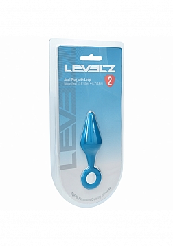 LEVELZ - Silicone Anal Plug with Loop - Small - Teal