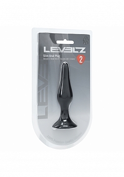 LEVELZ - Slim Silicone Anal Plug - Small - Black