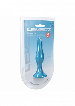 LEVELZ - Slim Silicone Anal Plug - Small - Teal
