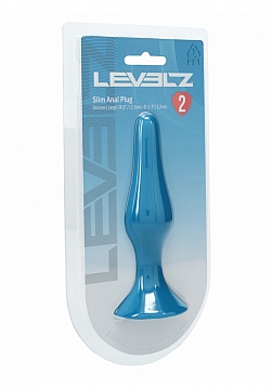 LEVELZ - Slim Silicone Anal Plug - Large - Teal