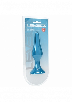 LEVELZ - Slim Silicone Anal Plug - XLarge - Teal