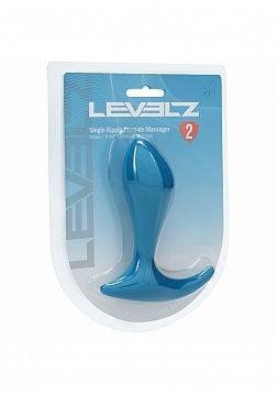 LEVELZ - Single Ripple Silicone Prostate Massager - Teal