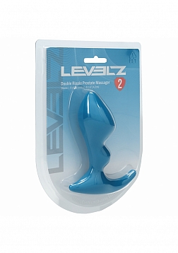 LEVELZ - Double Ripple Silicone Prostate Massager - Teal