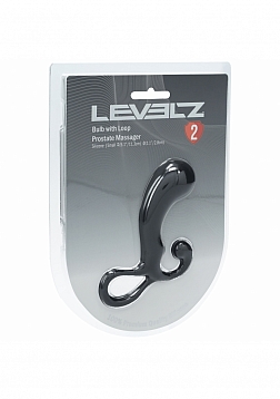 LEVELZ - Bulb with Loop Silicone Prostate Massager - Small - Black