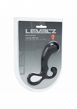 LEVELZ - Bulb with Loop Silicone Prostate Massagerr - Medium - Black