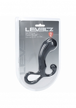 LEVELZ - Bulb with Loop Silicone Prostate Massager - Large - Black