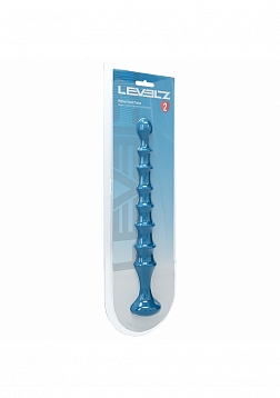 LEVELZ - Ribbed Silicone Flared Anal Probe - Teal