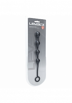 LEVELZ - Waterdrop Silicone Anal Balls - S - 20mm - Black