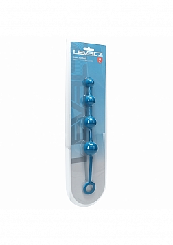 LEVELZ - Curved Silicone Anal Beads - Teal