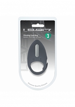 LEVELZ - Adjustable Vibrating Silicone Cock Ring - Black