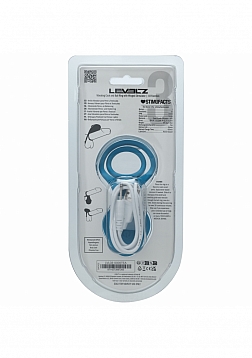LEVELZ - Vibrating Cock and Ball Ring  with Winged Stimulator - Teal