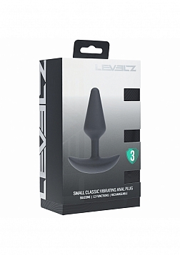 LEVELZ - Classic Vibrating Silicone Anal Plug - Small  - Black