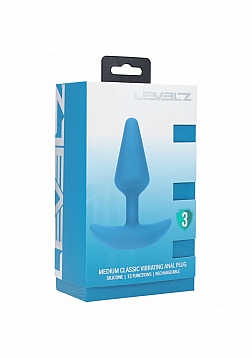 LEVELZ - Classic Vibrating Silicone Anal Plug - Medium - Teal