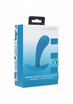 LEVELZ - Vibrating Silicone Prostate Stimulator Anal Plug - Small - Teal