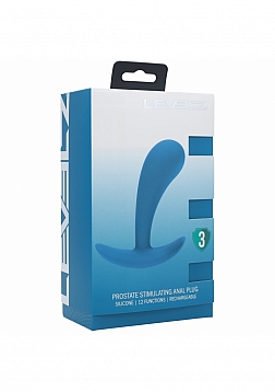 LEVELZ - Vibrating Silicone Prostate Stimulator Anal Plug - Medium - Teal